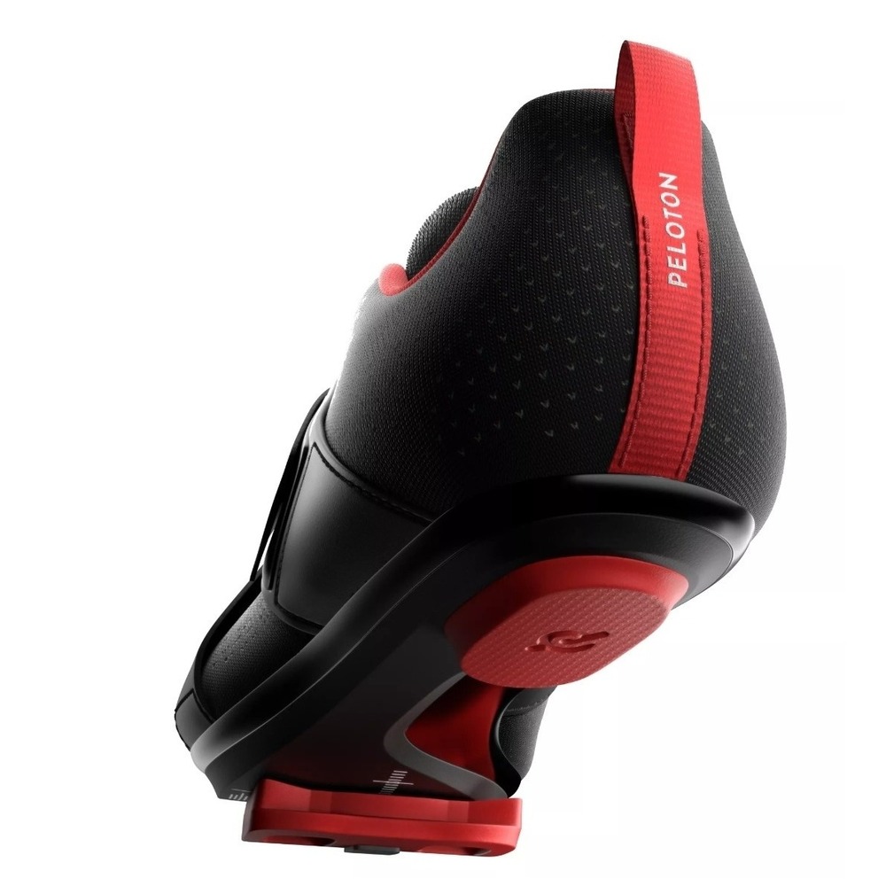 New Peloton Unisex Size 9.5M / 11W Cycling Shoes Black Red Cleat Altos Sneakers - Picture 3 of 6